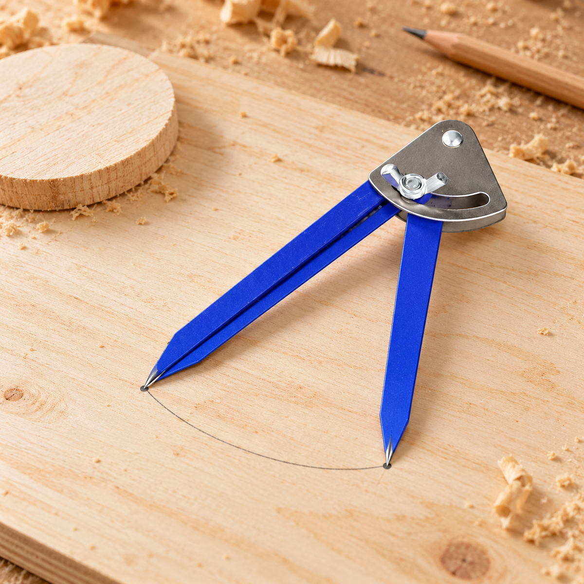 Compact Blue Metal Wing Divider — home project context