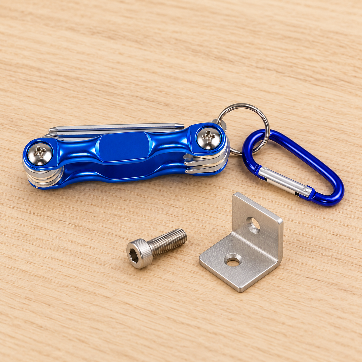 Blue Folding Metric Hex Key Set — 8 Sizes — home project context